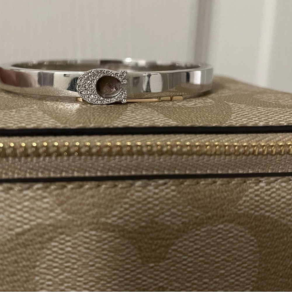 Silver Bracelet with Crystal Accent